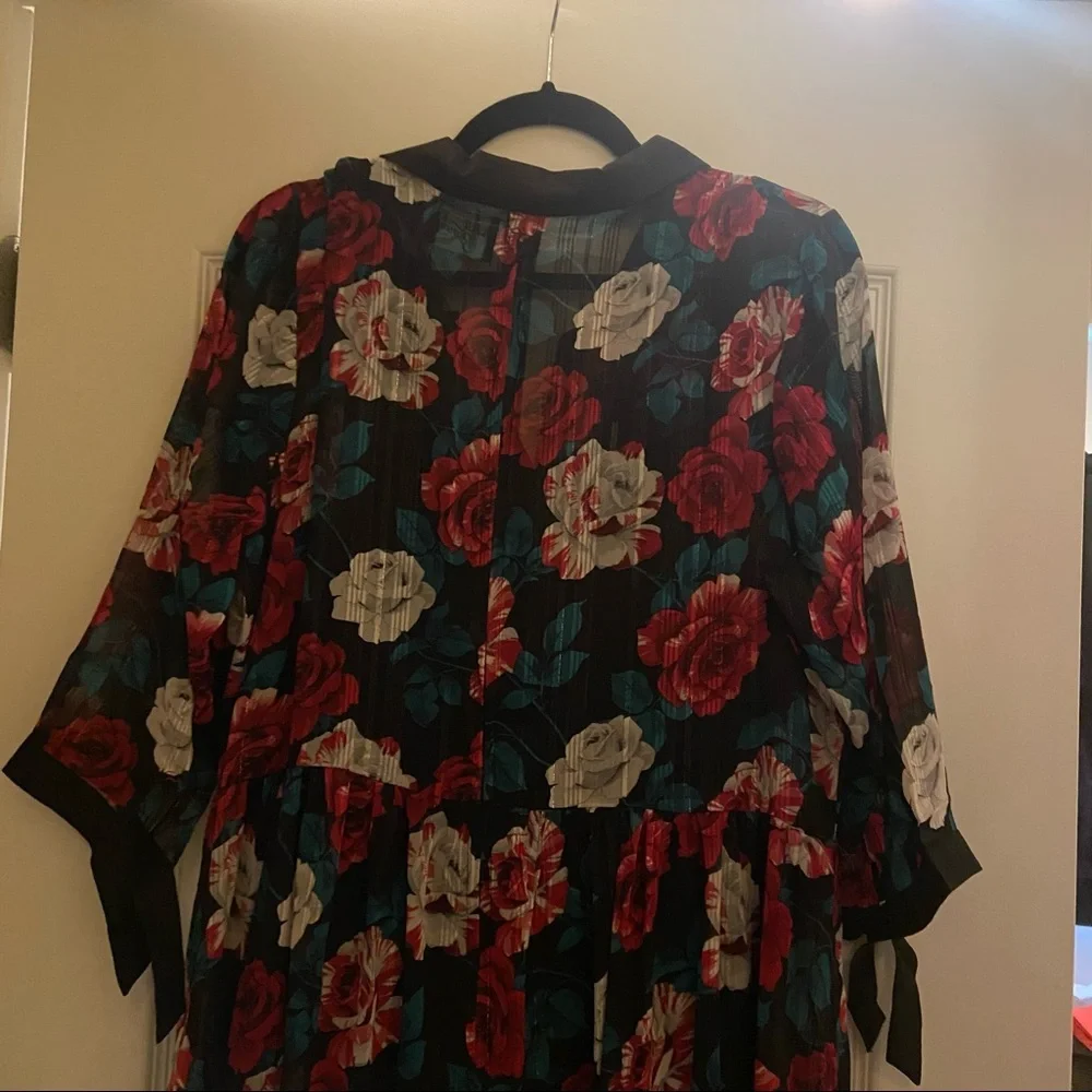 NWOT Hell Bunny Bed of Roses Midi Dress - Picture 4 of 8